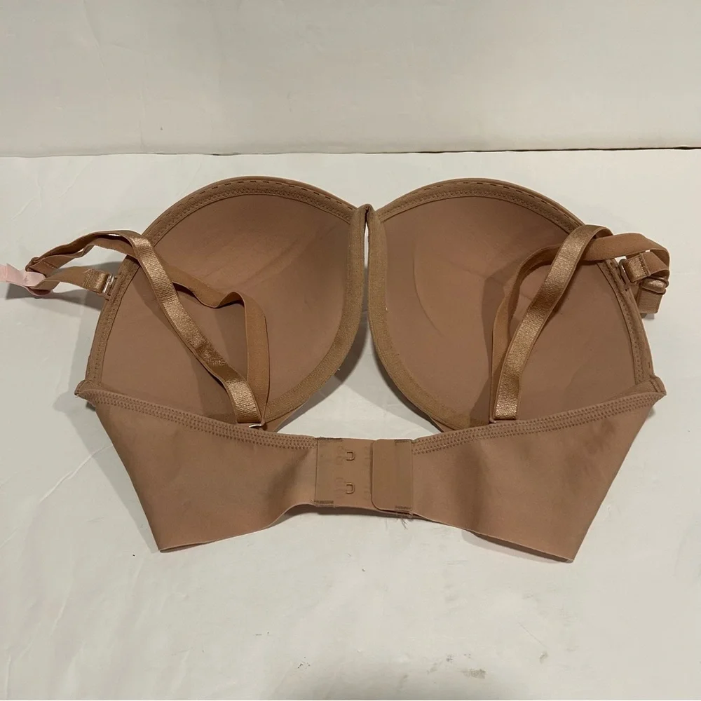 Victoria's Secret Multi-Way Underwire Push Up Strapless Bra 34D Beige - Picture 3 of 11